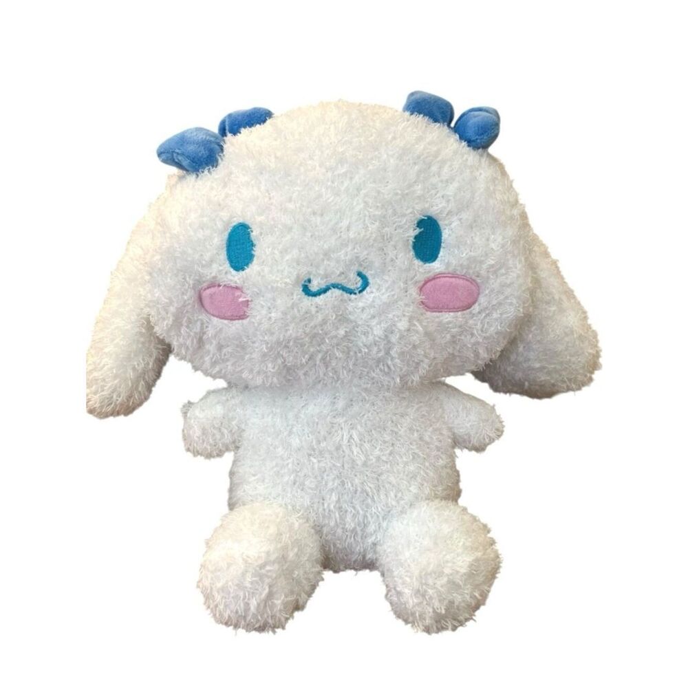 Hello Kitty Cinnnamoroll Plush Backpack Faux Fur Pillow Large Pajama Bag NWT